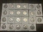 Lot Of 23 US Kennedy Half Dollar Coins, 1971 D, 1972 D to 1995. See Description