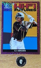 CJ Abrams 2022 Bowman Hi-Fi Futures Pink Mojo Refractor Rookie /199 #HIFI-8
