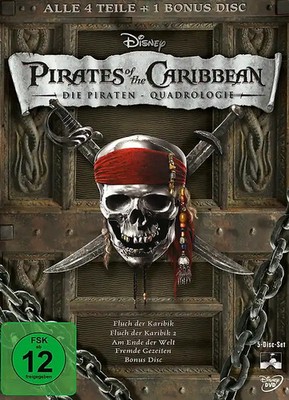 Pirates of the Caribbean 1-4 Collection [5 DVDs]