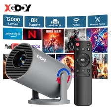 XGODY Mini 8K Projector 3D 5G WiFi Bluetooth Video Home Theater 180" Display