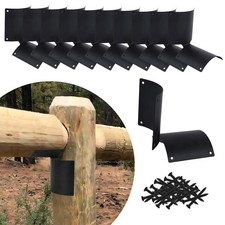 10 Pcs Round Fence Post Bracket, Round Post Bracket, Fence Post Bracket, Heav...