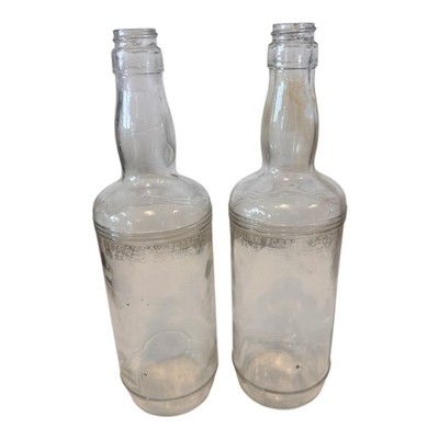 Vintage Liquor Bottles Federal Law Forbids Sale Clear Foster Forbes Set of 2