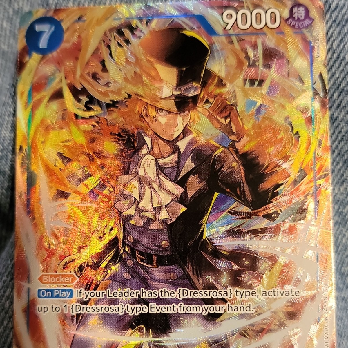 Bandai One Piece Card Game Sabo Foil OP15-046 7 Cost 9000 Power
