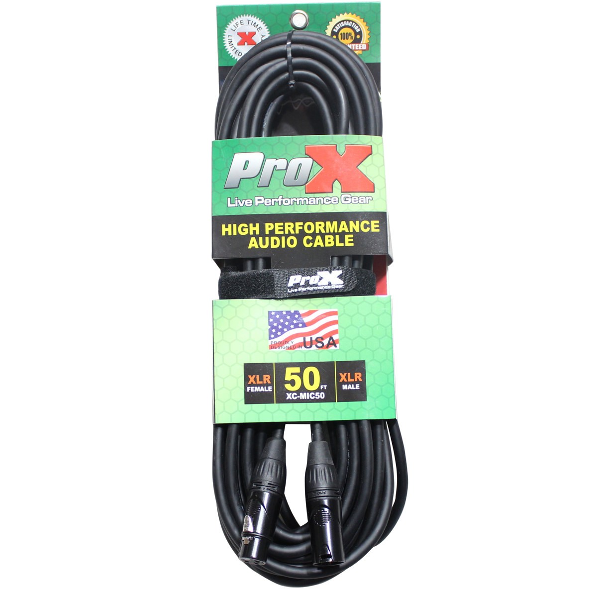 ProX XC-MIC50 50 XLR-F to XLR-M Balanced High Performance Microphone Cable 7290₽