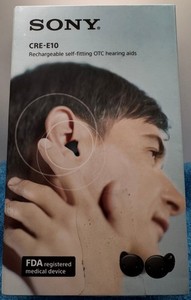 Sony CRE-E10 Self-Fitting OTC Hearing Aids - Black