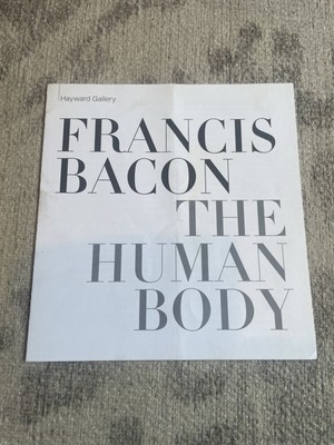 Francis Bacon Human Body 1998 art exhibition leaflet Hayward Gallery artist 