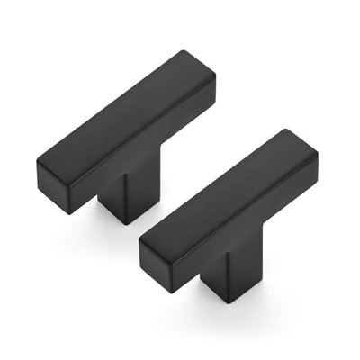  Cabinet Knobs Cabinet Handles Pack Kitchen Knobs Inch Single Hole 2 Black