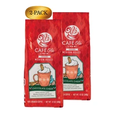 Café Olé Chocolate Cheer Ground Coffee 12oz (2-Pack) | Holiday Limited Blend
