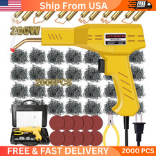 Plastic Welder Kit Soldering Hot Stapler Bumper Repair Welding Gun 800 Staples