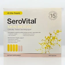 SeroVital Skin Revive 40 Day Pack 240 Capsules Exp 3/2027
