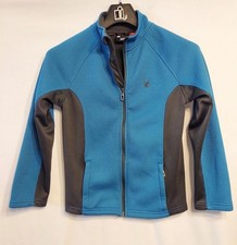Spyder Boys Medium 10/12 Endure Stryke Knit Full ZipFleece Lined Jacket Blue