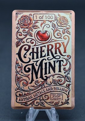 Cherry Mint Sexy Mythic Kitsune Vixen 1 oz .999 Copper Card 100