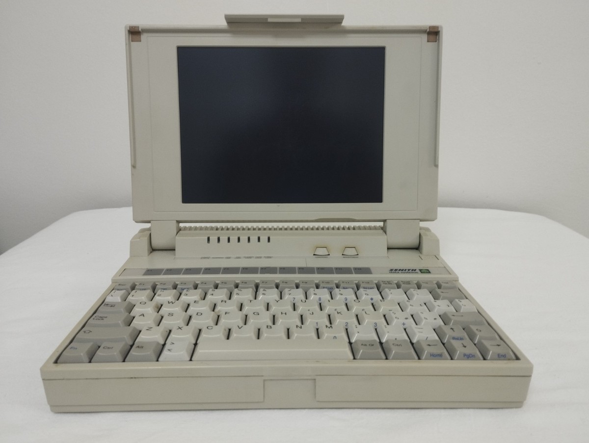 Vintage Laptop ZENITH Data Systems MastersPort 386SX w/Power