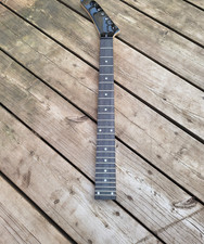 Cuello de guitarra de arce triturado rápido con cabeza inversa de 24 trastes de metal hágalo usted mismo