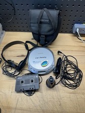 Sony CD Walkman D-E356CK ESPMAX Portable Player Silver Car Ready Bundle