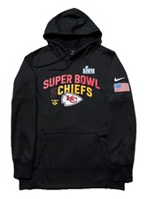 Nike Kansas City Chiefs Super Bowl 57 Hoodie Sweatshirt. Mens M. Black. NFL.