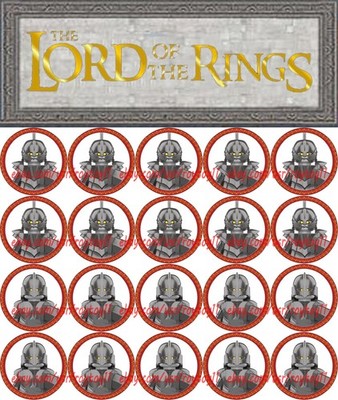 20PCS Lord Of The Rings New Armored Knife Orc 4cm Plastic Figure DIY Toy
