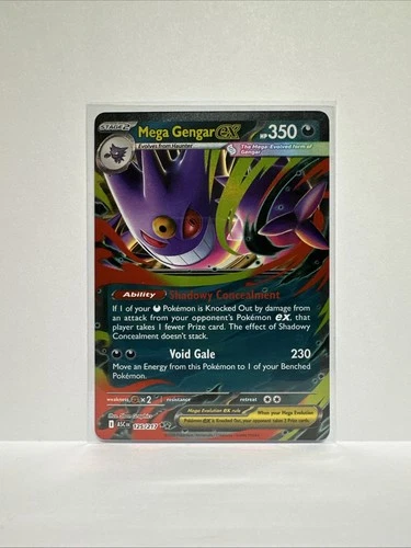 Mega Gengar ex 125/217 Double Rare Holo Ascended Heroes Pokemon TCG NM