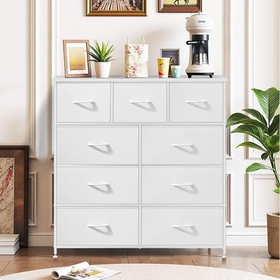 9-Drawer Dresser for Bedroom, Anti-Tip Tall Storage Organizer Chest of  Drawer... | eBay