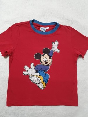 Disney T-Shirt Mickey Mouse Micky Maus Gr. 104 rot 100% Baumwolle 