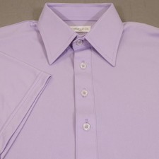 Collars  Co Polo Shirt Mens Small Purple Dress Collar Golf Polyester Casual