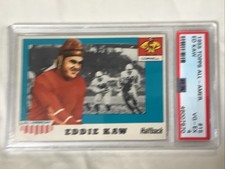 1955 Topps All-American #15 Eddie Kaw PSA 4