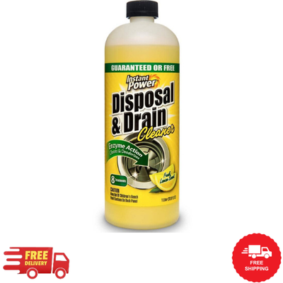 #ad #ad Garbage Disposal Drain Cleaner and Odor Remover for Sink 33.8 Oz. Lemon $8.29