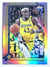 2025-26 Topps Chrome Pascal Siakam Silver Holo Refractor SP 1 Indiana Pacers NBA