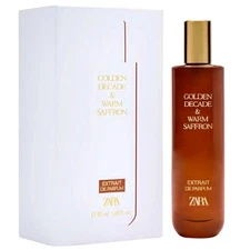 Zara Golden Decade Warm Saffron Perfume for Women Extrait de Parfum 50ML (1.7oz)