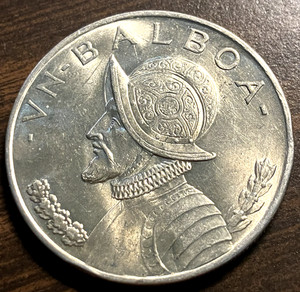 elf Panama 1 Balboa 1947 (P) Silver  Philadelphia Mint