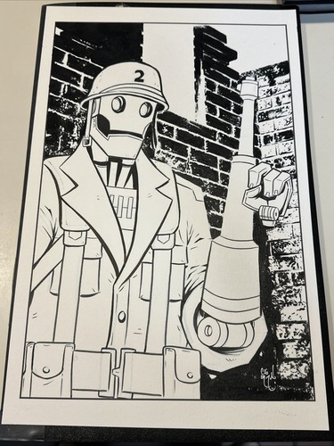 G.I. ROBOT CREATURE COMMANDOS 11x17 ORIGINAL ART Chris McJunkin 2026 SALE!