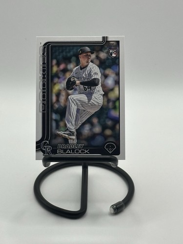 Bradley Blalock ROOKIE 2025 Topps Series 1 Colorado Rookies MLB #161 RC - Picture 1 of 2