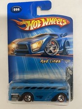2005 Hot Wheels Surfin’ School Bus Red Lines 1/5 #096 G6823 Blue Sealed
