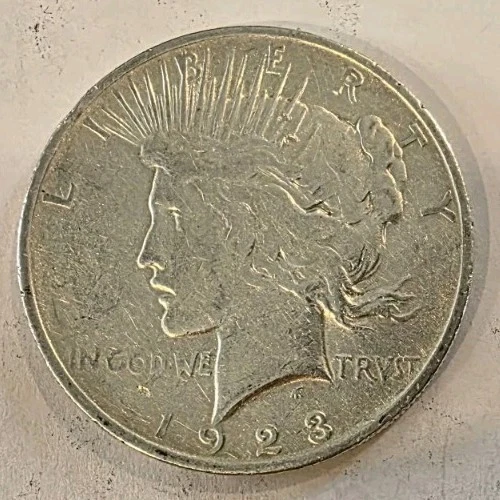 1923 Peace Silver Dollar - 90% Fine Silver - Estate Find