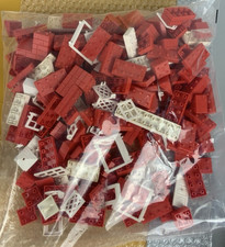 Lot of hundreds MCM American Plastic Bricks Red White Variety