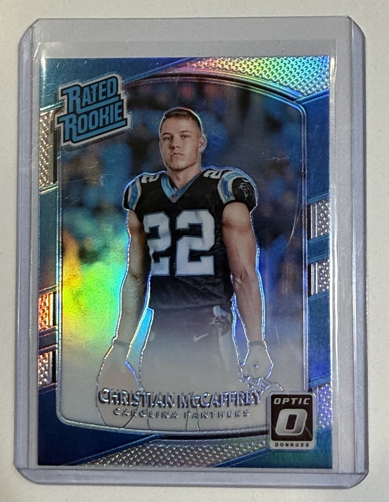 2017 Donruss Optic Rated Rookie Holo Christian McCaffrey RC #168 Panthers 49ers