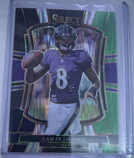 Panini 2025 Select Premier Level Prizm Lamar Jackson #160 Ravens Football Card