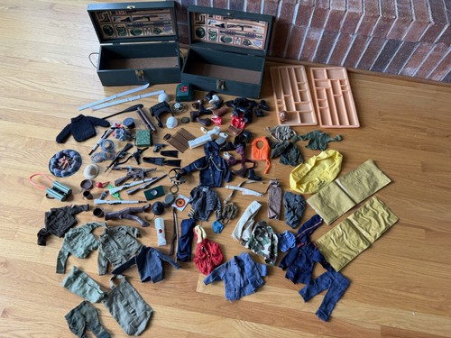 G.I. Joe Adventure Team Foot Locker Lot Vehicle Military Toy 1970s Accessories