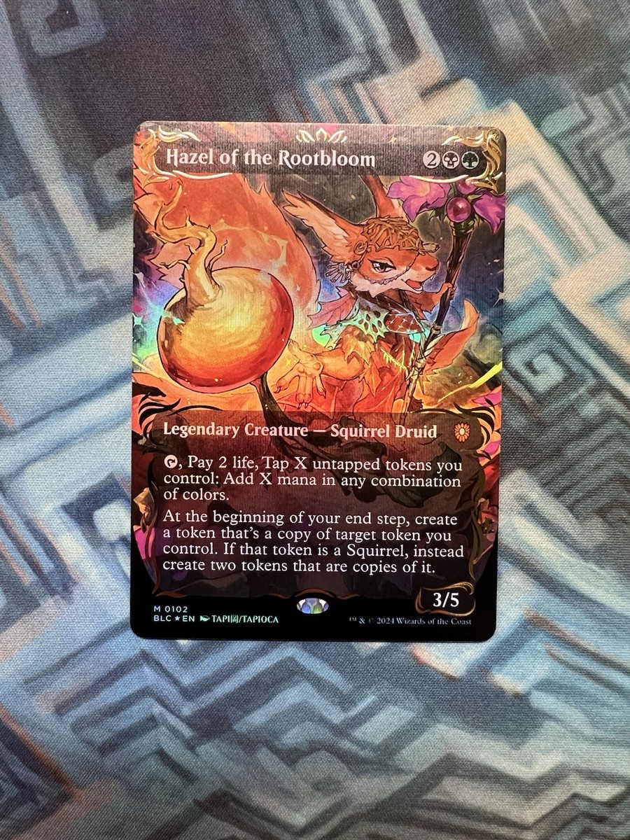Hazel of the Rootbloom (Borderless) (Raised Foil) Commander