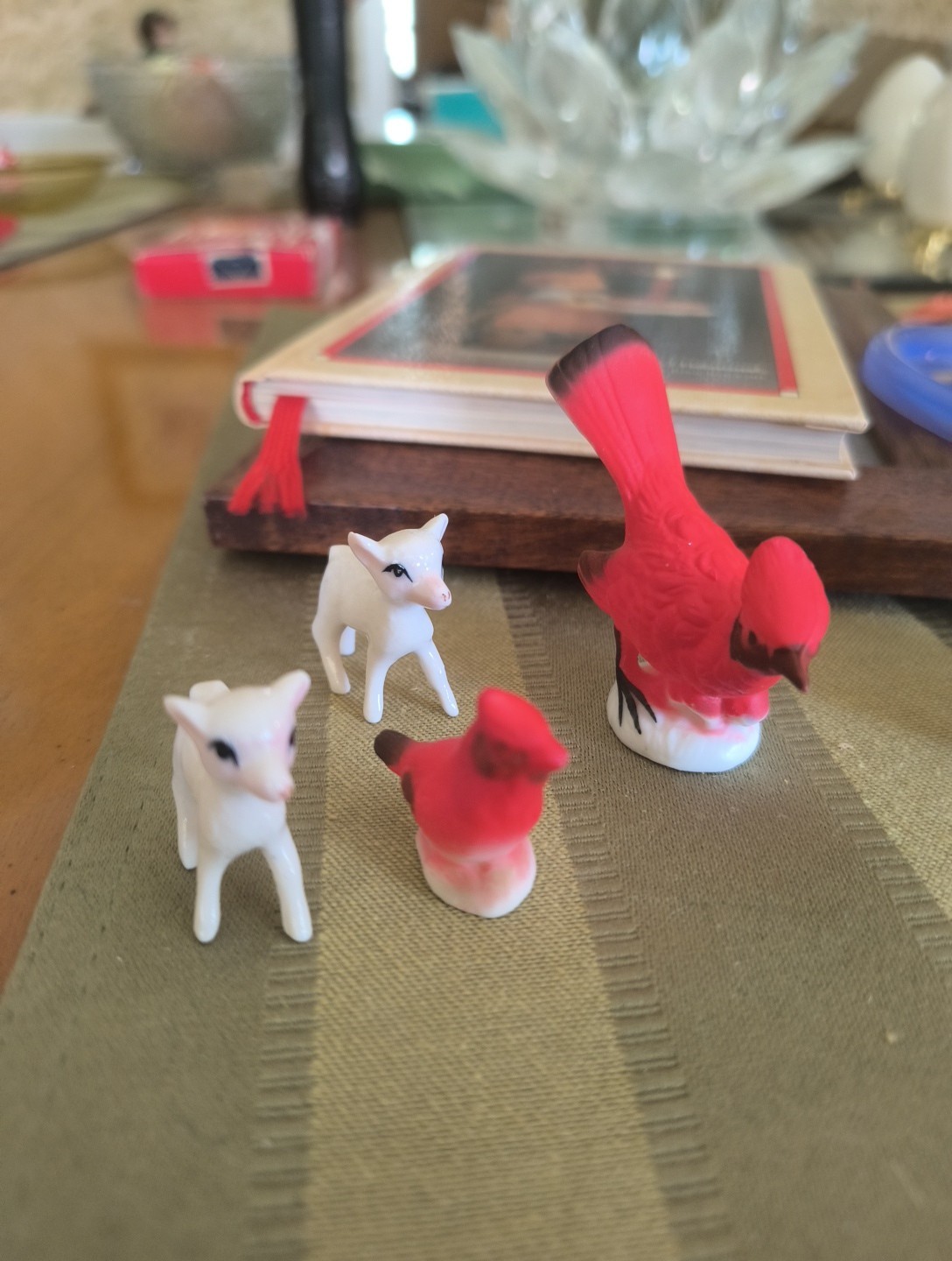 Miniature Cardinals Lot Of Two Bone China Japan comes with all pieces seen