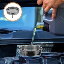Stainless Steel Wide Mouth Funnel Car Funnels Fuel with Long Hose