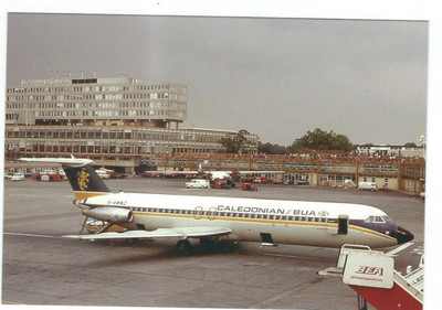 BAC 1-11 FLUGZEUG BRITISH CALEDONIAN AT GATWICK AIRPORT