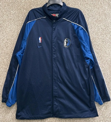 #ad #ad Vintage Nike NBA Mens Large Blue Dallas Mavericks Snap Shooting Shirt Jersey $79.99