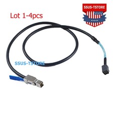 Lot External Mini SAS HD SFF-8644 to Internal SFF-8643 36-pin 12Gbps Cable 100cm
