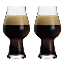 NEW Luigi Bormioli Birrateque Stout Beer Glass Set 2pce