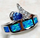 Australian Opal Inlay 925 Solid Sterling Silver Ring Sz 6 GA4-1 — photo 1