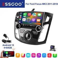 For Ford Focus 2011-2018 Android15 CarPlay Car Stereo Radio GPS Navi MIC+AHD 64G