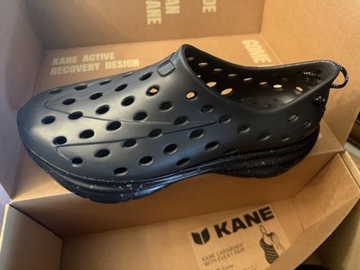 Kane Footwear Revive Men's Slip-On Recovery Sandal Charcoal/Black 14 D
