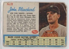 1962 Post Johnny Blanchard #11 14tz