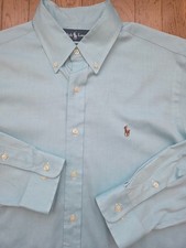 Lauren Ralph Lauren Men  s 16 32/33 Classic Fit Oxford Dress Shirt Mint Blue